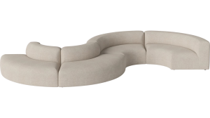 BOLIA sofa zaokrąglona Angle Curved 4 Modules - S shape