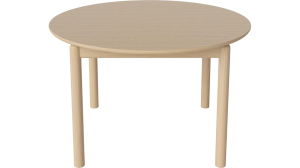 BOLIA stół RONYA okrągły 122 cm dąb bielony nierozkładany