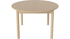 BOLIA stół RONYA okrągły rozkładany 122 cm dąb bielony