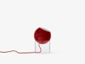 146090A182_146094_Topan Table Lamp VP13_Clear Acrylic w. Vermilion Red_Side_OFF.jpg