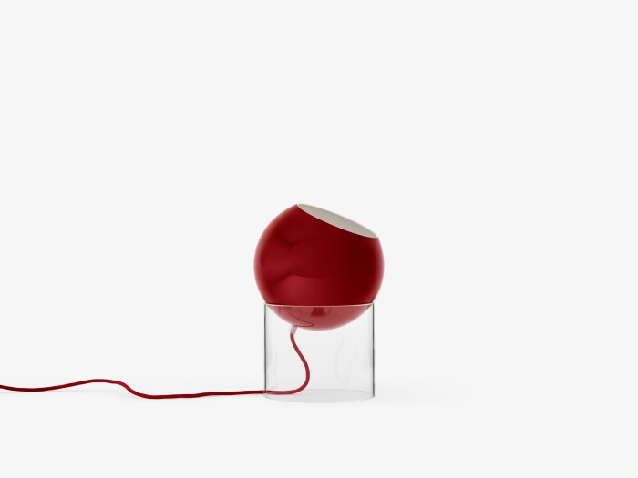 146090A182_146094_Topan Table Lamp VP13_Clear Acrylic w. Vermilion Red_Side_OFF.jpg