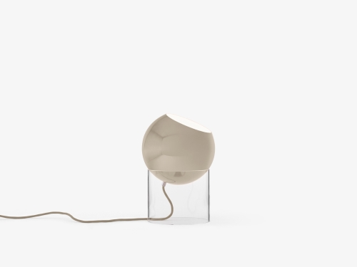 146090A209_146094_Topan Table Lamp VP13_Clear Acrylic w. Grey Beige_Side_ON.jpg