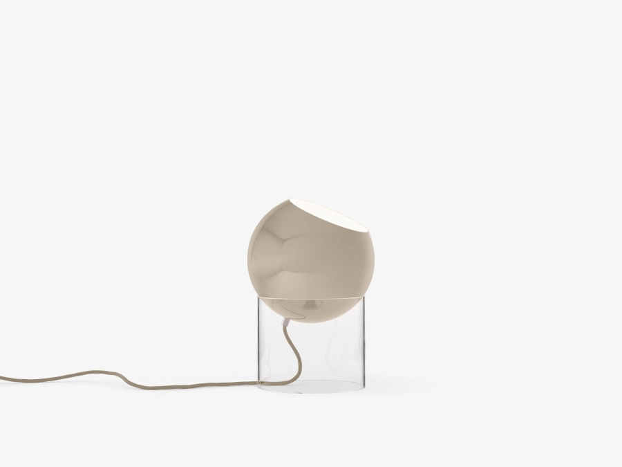 146090A209_146094_Topan Table Lamp VP13_Clear Acrylic w. Grey Beige_Side_ON.jpg
