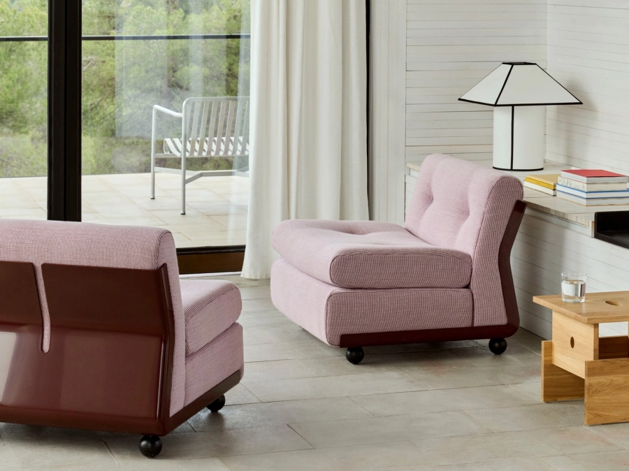 Amanta 1 Seater Yuma 1851 burgundy red shell_Ava Pyramid Table Lamp.jpg