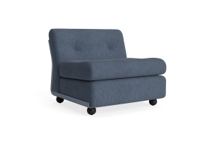HAY fotel moduł 1 os. - AMANTA FROST BLUE,  tkanina TURF-BLUE GREY
