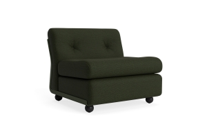 HAY fotel - moduł 1 os. - AMANTA BOTTLE GREEN, tkanina MAGLIA-DARK GREEN