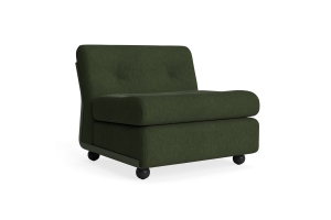 HAY fotel - moduł 1 os. - AMANTA BOTTLE GREEN, tkanina TURF-DARK GREEN