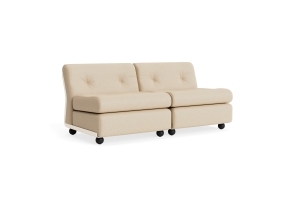 HAY sofa moduł 2 os. - AMANTA CREAM BEIGE, tkanina HALLINGDAL-220