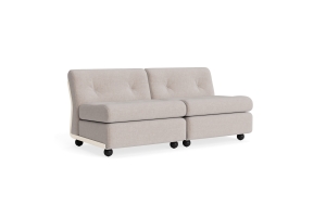 HAY sofa moduł 2 os. - AMANTA CREAM BEIGE, tkanina OVERLAP-05