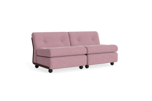 HAY sofa moduł 2 os. - AMANTA BURGUNDY, tkanina YUMA-1851