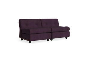 HAY sofa moduł 2 os. - AMANTA BURGUNDY, tkanina TURF-BURGUNDY
