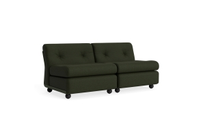 HAY sofa moduł 2 os. - AMANTA BOTTLE GREEN, tkanina MAGLIA-DARK GREEN
