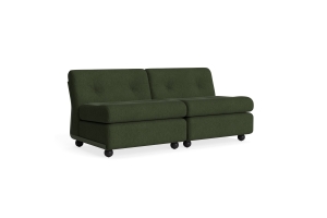 HAY sofa moduł 2 os. - AMANTA BOTTLE GREEN, tkanina TURF-DARK GREEN