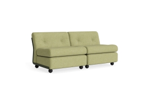 HAY sofa moduł 2 os. - AMANTA BOTTLE GREEN, tkanina VANIR-943