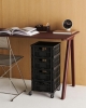 HAY Colour Crate M Square charcoal_HAY Colour Crate Lid Plastic M Square charcoal_HAY Colour Crate Wheels_X-Line Chair chromed steel.jpg