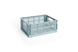 HAY skrzynka COLOUR CRATE M przykurzony niebieski 