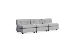 HAY sofa moduł 3 os. - AMANTA FROST BLUE, tkanina HALLINGDAL-130