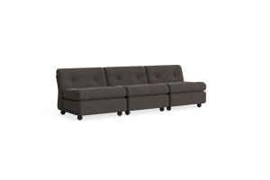 HAY sofa moduł 3 os. - AMANTA ANTHRACITE, tkanina YUMA-1010