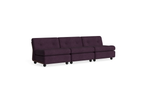 HAY sofa moduł 3 os. - AMANTA BURGUBDY RED, tkanina TURF-BURGUNDY