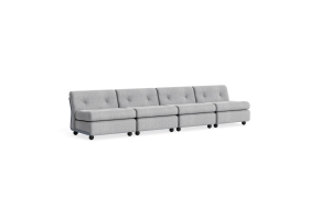 HAY sofa moduł 4 os. - AMANTA FROST BLUE, tkanina HALLINGDAL-130