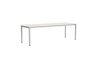 AF205-F299-AT15_Annex Table Flush anodised alu legs and apron L240 x W80 x H75 Really cotton cream tabletop.jpg