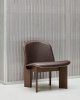 Chisel Lounge Chair front uph Sense dark brown wb lacquered walnut.jpg