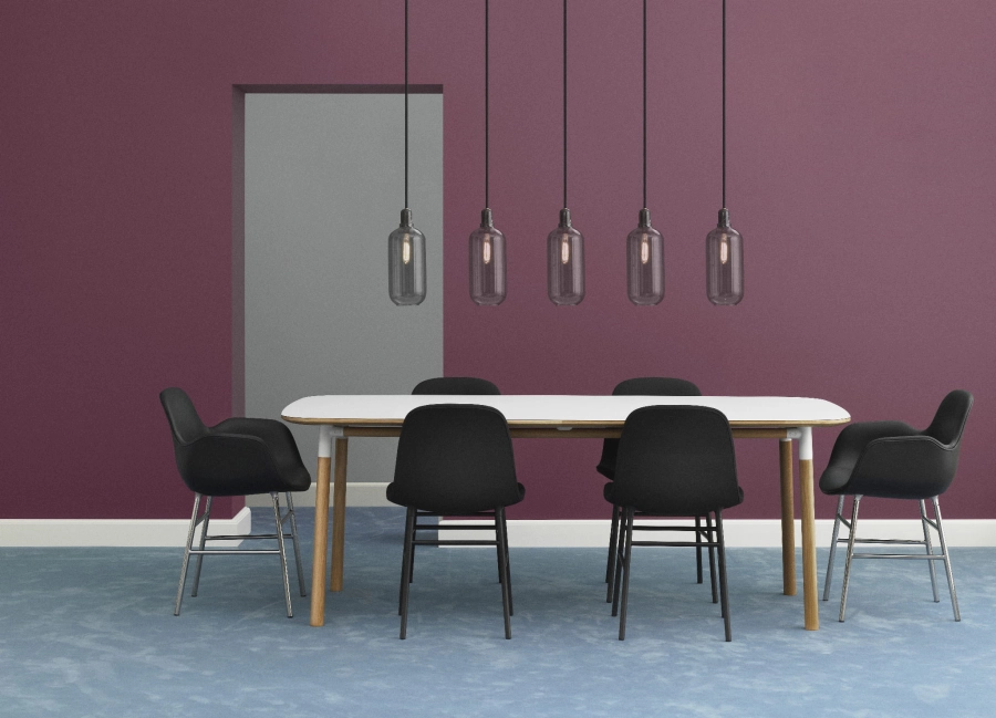 NORMANN COPENHAGEN krzesło FORM STEEL tapicerowane