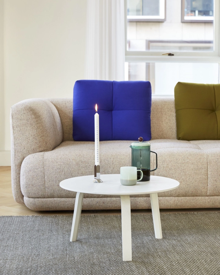 Quilton 3 seater Bolgheri LGG60_Bella Coffee Table dia60xH32 white wb laquer oak_Arcs Candleholder S mirror.jpg
