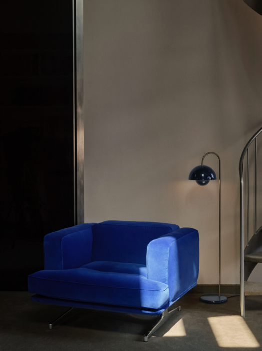 &Tradition lampa podłogowa FLOWERPOT VP12 steel blue