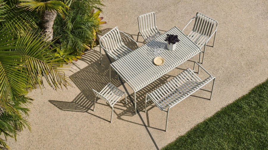 Palissade Dining Bench Armrest sky grey_Palissade Table sky grey_Palissade Chair sky grey_Palissade Dining Armchair sky grey.jpg