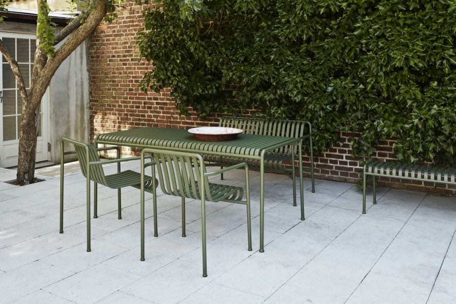 Palissade Dining Armchair olive_Palissade Table olive_Palissade Bench olive_Palissade Dining Bench olive.jpg
