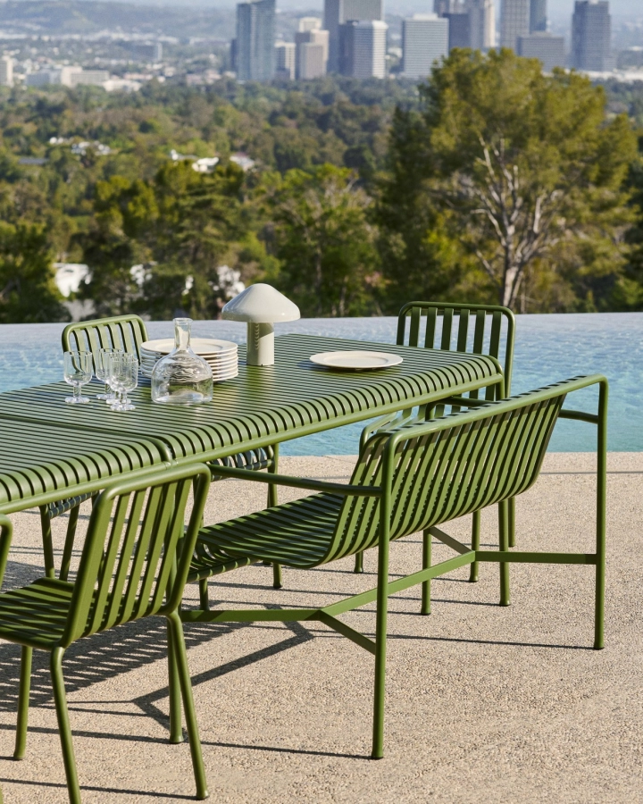 Palissade Dining Bench Armrest olive_Palissade Table olive_Palissade Chair_Pao Portable cool grey.jpg