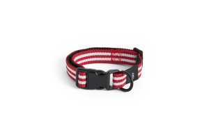 HAY obroża dla psa DOGS COLLAR czerwona w paski