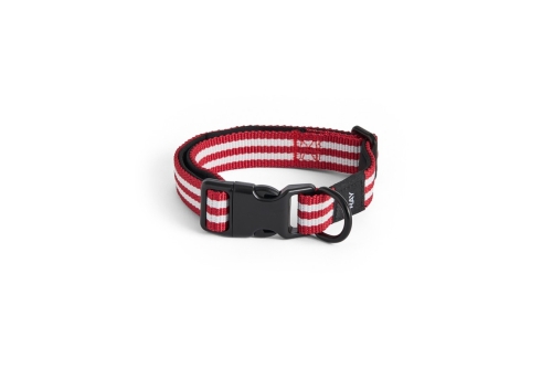 AD864-D012-AU34_HAY Dogs Collar Flat S-M red and white stripe.jpg