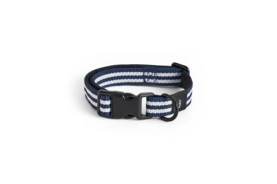 HAY obroża dla psa DOGS COLLAR granatowa w paski S/M
