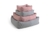 HAY Dogs Bed red stripe with zipper_Family.jpg