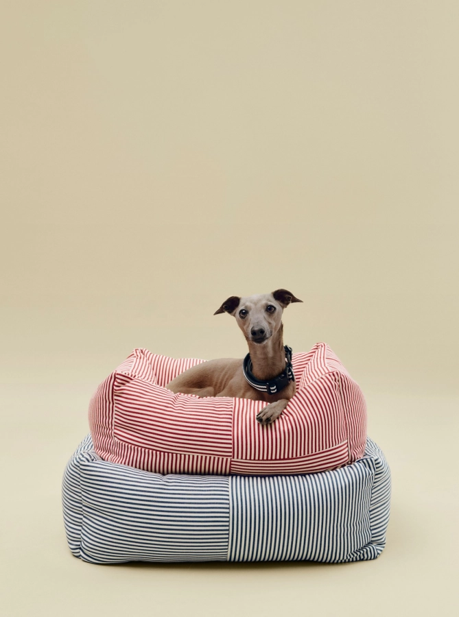 HAY Dogs Bed Zip M red and white stripe_HAY Dogs Bed Zip L blue and white stripe.jpg