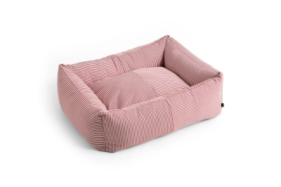 HAY legowisko dla psa DOGS BED M biało/czerwone paski