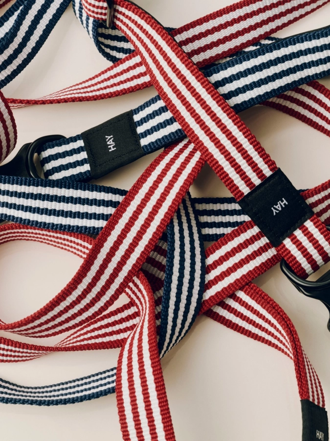 HAY Dogs Leash red and white_blue and white_01.jpg