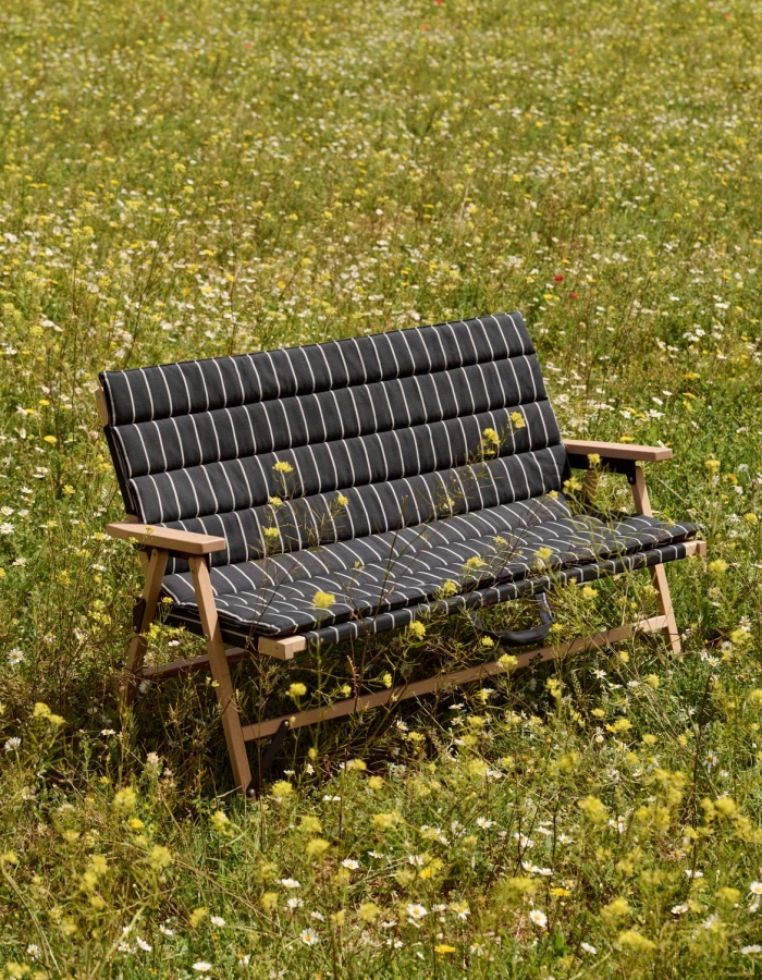 Outdoor Market Folding Sofa black with beige stripe_Outdoor Market Sofa Cushion black with beige stripe.jpg