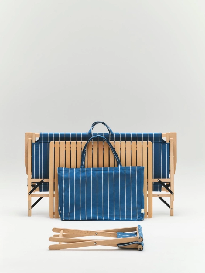 Outdoor Market Folding Sofa blue with beige stripe_Outdoor Market Folding Table L_Outdoor Market Folding Stool blue with beige stripe.jpg