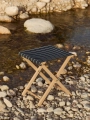 Outdoor Market Folding Stool black with beige stripe.jpg