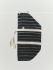 Outdoor Market Picnic Bag M black with beige stripe.jpg