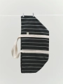 Outdoor Market Picnic Bag M black with beige stripe.jpg