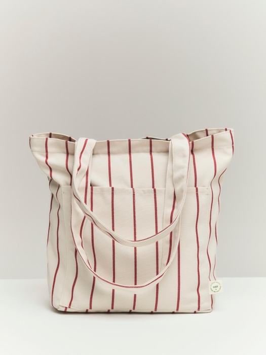 Outdoor Market Tote Bag M beige with red stripe.jpg