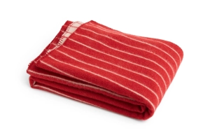 HAY koc piknikowy OUTDOOR MARKET THROW-W130 X L180-BEIGE WITH RED STRIPE