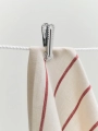 Outdoor Market Tea Towel beige with red stripe_Outdoor Market Peg silver.jpg