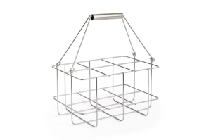 HAY stojak na butelki OUTDOOR MARKET BOTTLE CARRIER-MEDIUM-STAINLESS STEEL