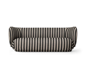 FERM LIVING sofa 3-osobowa RICO Louisiana Sand/Black