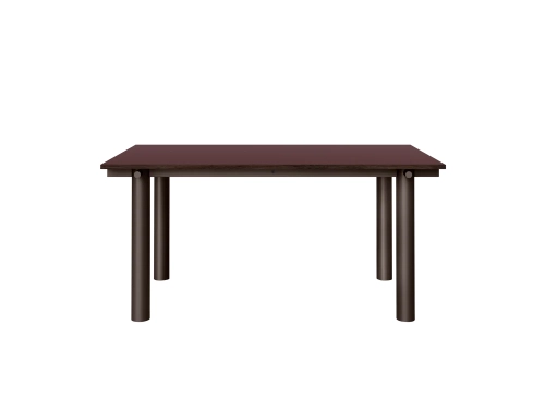 FERM LIVING stół ATURA Ciemna czekolada  | bordowe linoleum 160 cm 